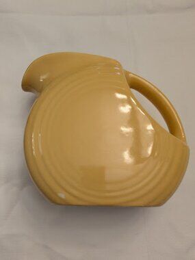 Fiestaware Vintage 6" Medium Disc Pitcher in Yellow